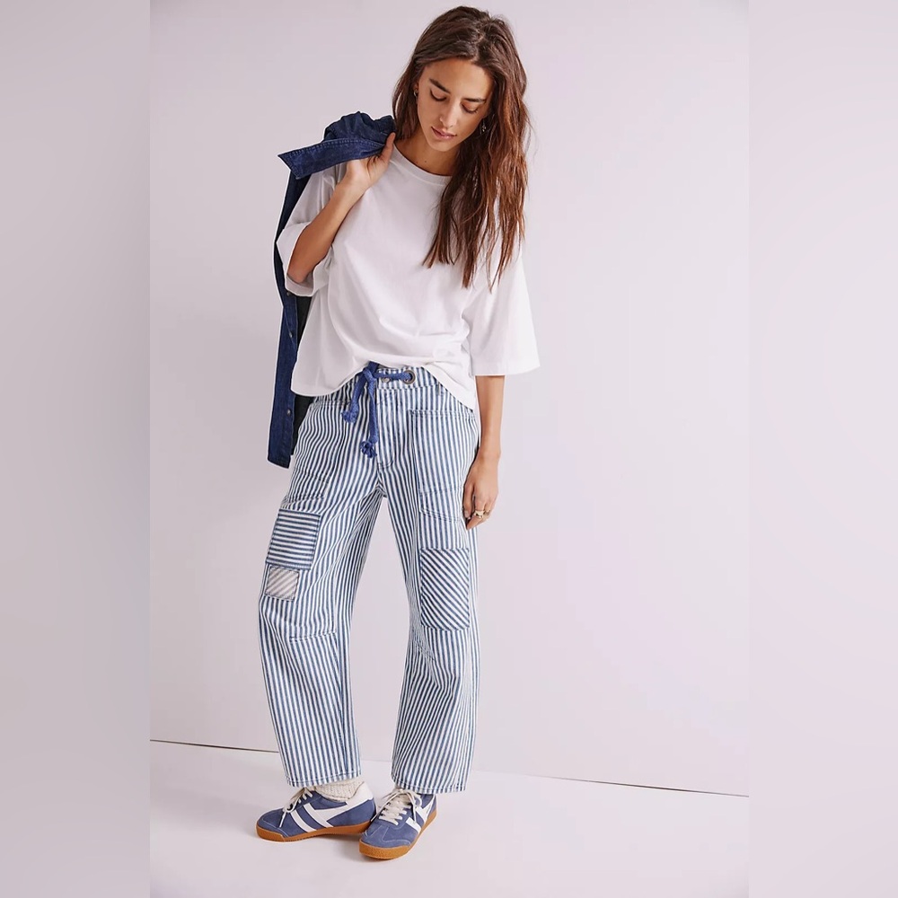 NWT Free People Moxie Low Slung Railroad Jeans size 26